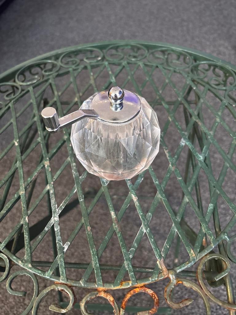 Vintage Kristallen Pepermolen / Zoutmolen, Ophalen of Verzenden