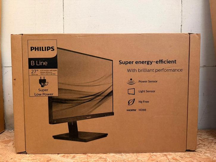 Philips 272B1G - 27 inch Full HD IPS Monitor, Computers en Software, Monitoren, Nieuw, 61 t/m 100 Hz, DisplayPort, HDMI, VGA, Ingebouwde speakers