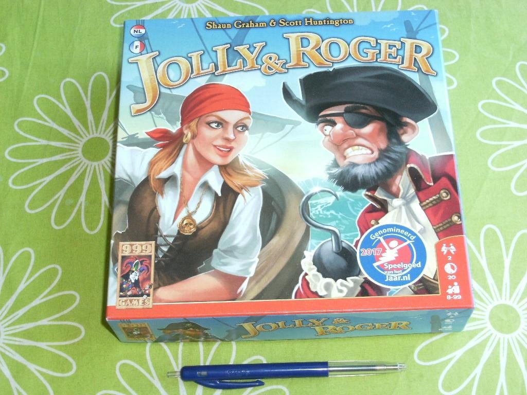 Jolly & Roger - tactisch piraten kaartspel, Een of twee spelers, Ophalen of Verzenden, Zo goed als nieuw