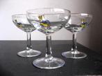 Drie Babycham glazen uit de jaren 80, Ophalen of Verzenden, Zo goed als nieuw, Overige typen
