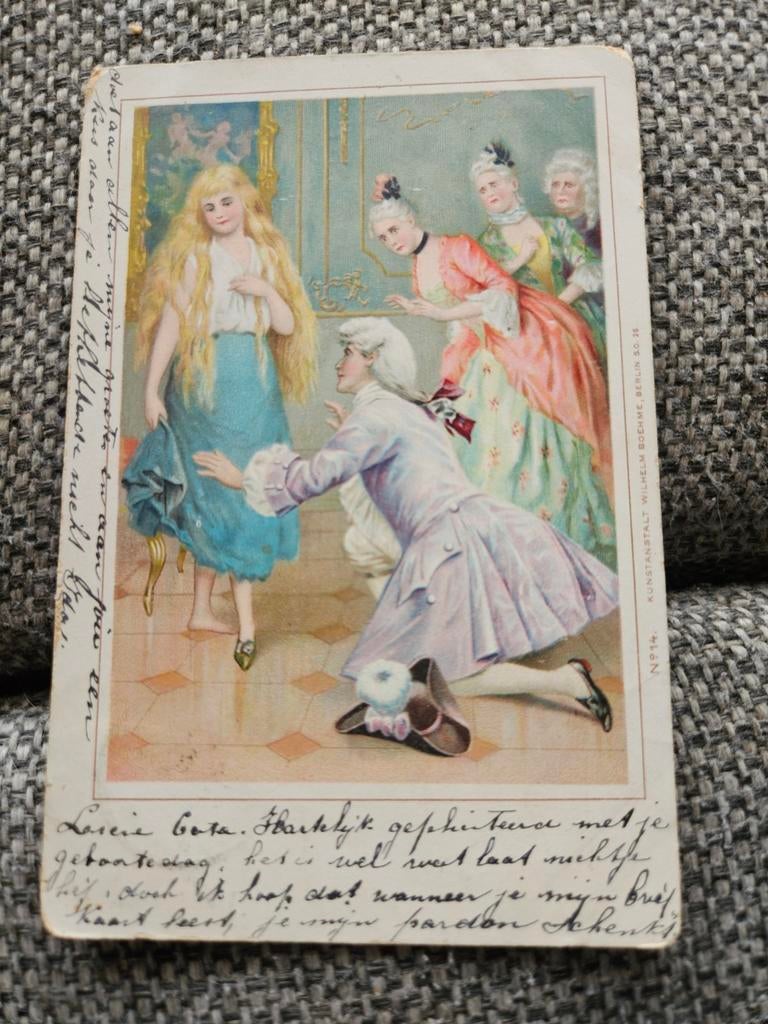 Assepoester sprookjeskaart 1900, Ophalen of Verzenden