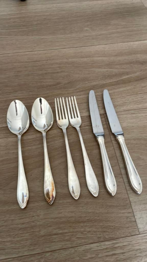 Christofle Versailles verzilverd bestek, Ophalen of Verzenden, Zilver