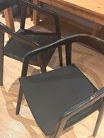 2 zwarte Lasse eetkamerstoelen Karwei, Ophalen, Gebruikt, Twee, Zwart