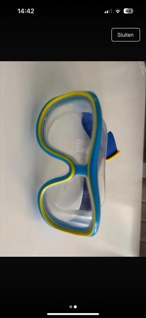 Kinder zwembril decathlon, Ophalen of Verzenden, Gebruikt, Snorkelmasker