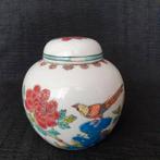 Vintage Chinese gemberpot met deksel, handgeschilderd, Antiek en Kunst, Ophalen of Verzenden