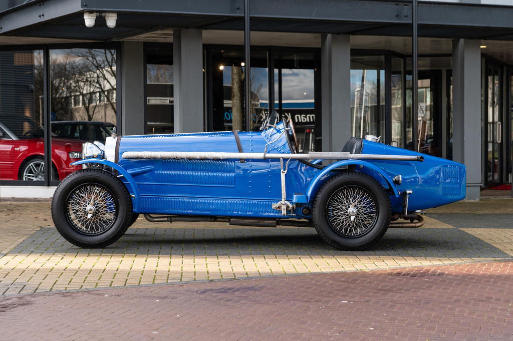 Bugatti Type 35 Ruska Kit car (bj 1976), Auto's, Bugatti, Zwart, Cabriolet, Origineel Nederlands