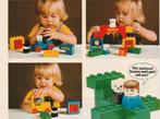 Retro reclame 1979 Lego Duplo jongetje met vliegmachine, Verzamelen, Verzenden, Overige typen