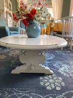 Salontafel, crème, inklapbaar, Gebruikt, Eikenhout, 50 tot 100 cm, 150 tot 200 cm