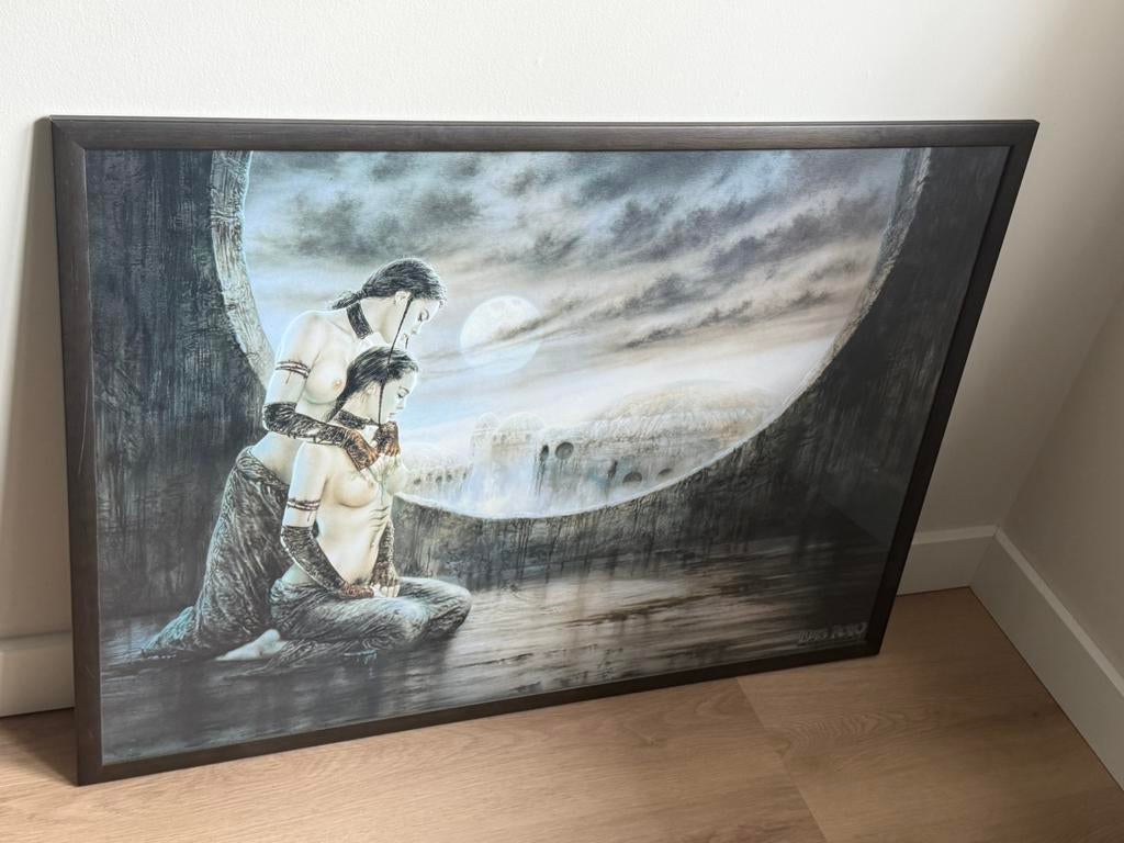 Schilderij luis royo, Ophalen, Zo goed als nieuw, Schilderij, 75 cm of meer
