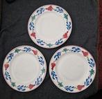 3x handgeschilderd boerenbont bord Royal Sphinx Maastricht, Ophalen of Verzenden