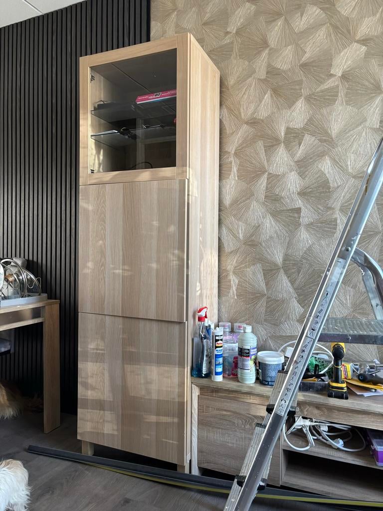 IKEA Bestå kast met deuren, 60x40x200 cm, Ophalen, 200 cm of meer, 50 tot 100 cm, Zo goed als nieuw