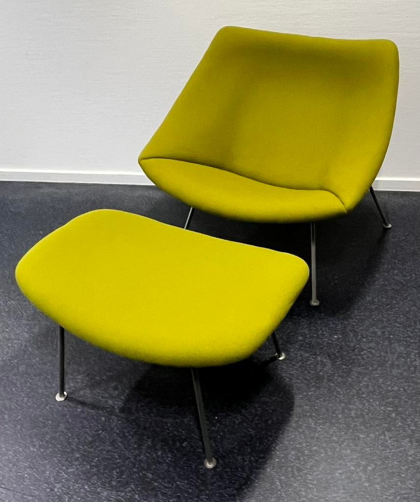 Oyster met hocker, Artifort, Pierre Paulin, Huis en Inrichting, Fauteuils, Ophalen, Zo goed als nieuw, 75 tot 100 cm
