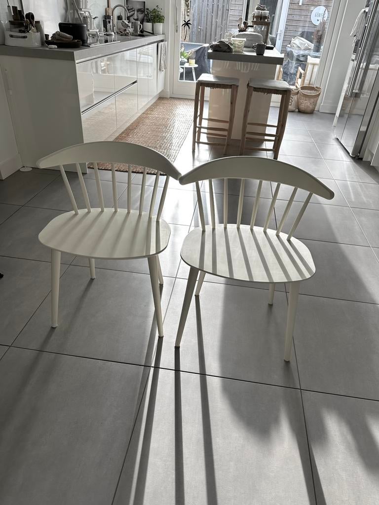 Hay eetkamerstoelen, Huis en Inrichting, Stoelen, Ophalen of Verzenden, Zo goed als nieuw, Wit, Vier