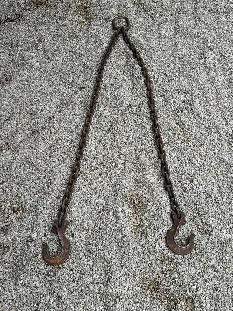 Aangeboden 2-sprong hijsketting 230 cm, Ophalen, Gebruikt