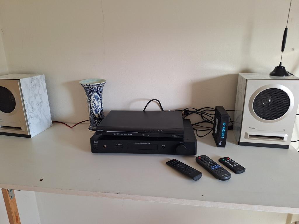 Complete audioset met NAD versterker en Salora DVD speler, Ophalen