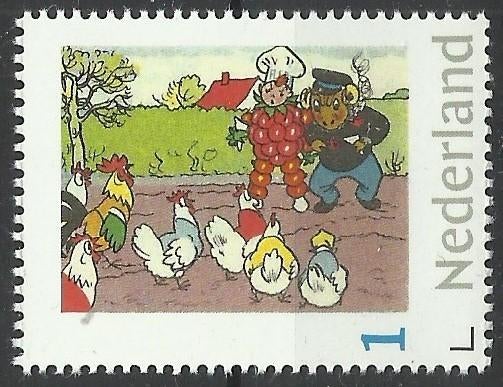 persoonlijke zegel Flipje Tiel met kippen, Ophalen of Verzenden, Na 1940, Postfris