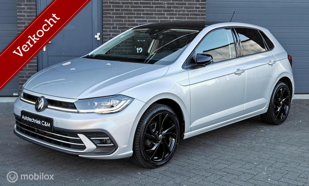 Volkswagen Polo 1.0 TSI 95PK/DSG/ACC/CAMERA/IQLIGHT/NAV/DAB/, Zwart, 95 pk, 1104 kg, Bedrijf