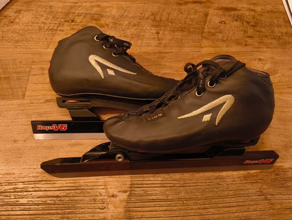 Raps Lion met V6 Klapschaatsen maat 38, Sport en Fitness, Schaatsen, Klapschaats, Ophalen of Verzenden, Zo goed als nieuw, Raps