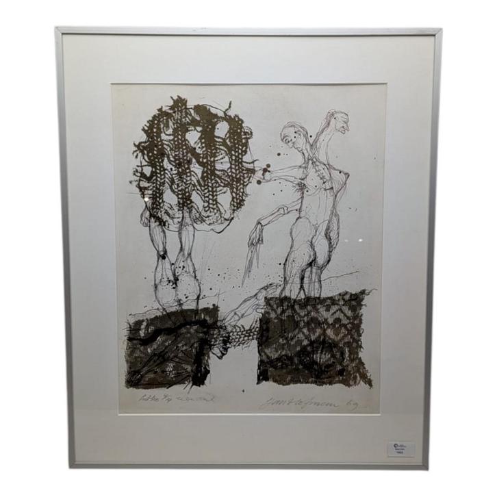 Jan Hofman (1942) - litho, 1969, Antiek en Kunst, Kunst | Litho's en Zeefdrukken, Ophalen of Verzenden