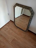 Spiegel 70x50 Pauwen veren print., Ophalen, Zo goed als nieuw, Rechthoekig, Minder dan 100 cm