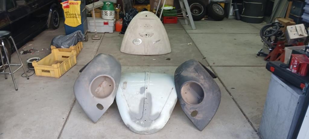 VW Kever langen spatborden, kofferklep en motorklep, Ophalen, Gebruikt, Volkswagen, Spatbord