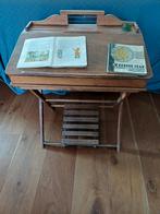 Vintage eiken kinderbureau met telraam en inktpotje, Ophalen