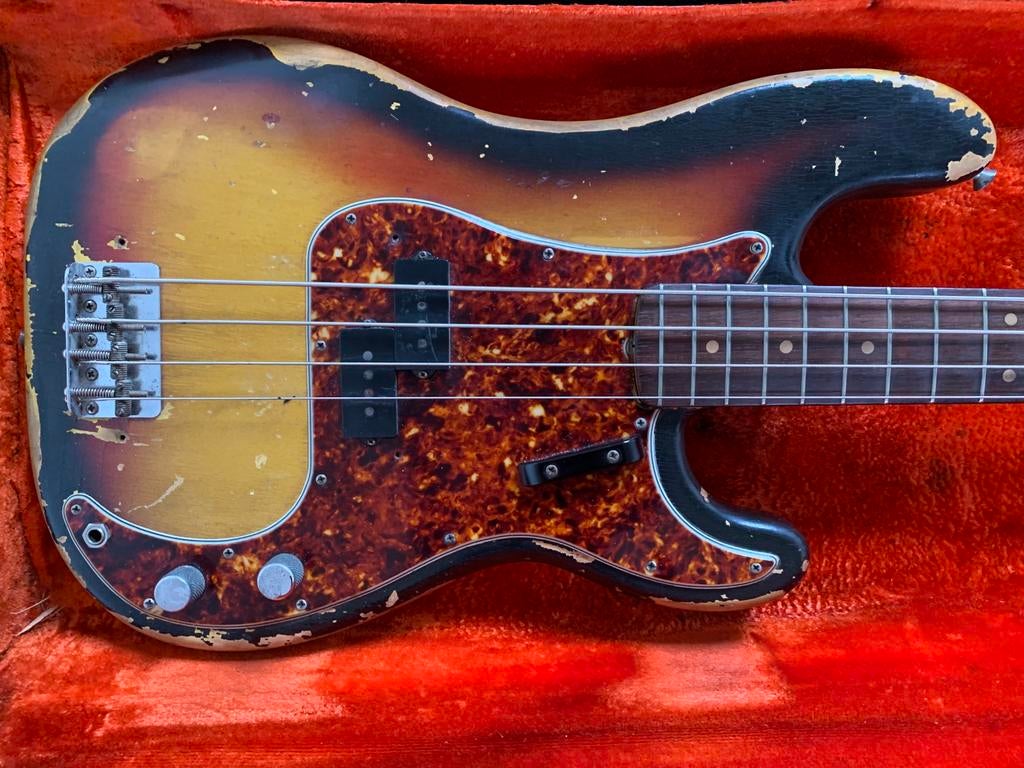 Fender P bass 1964, Muziek en Instrumenten, Snaarinstrumenten | Gitaren | Bas, Gebruikt, Elektrisch, Ophalen of Verzenden