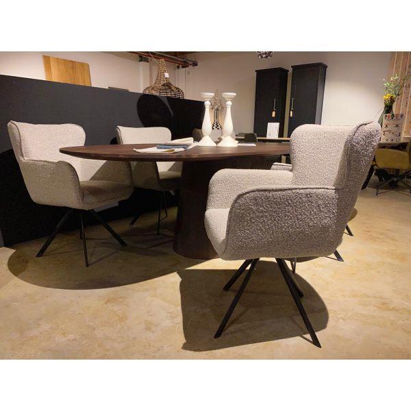 Set van 6 Sade stoelen He design nu voor €1999,-, Huis en Inrichting, Stoelen, Nieuw, Vijf, Zes of meer stoelen, Stof, Overige kleuren