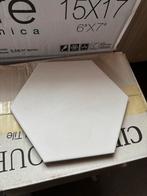Witte hexagon tegels - 4m2, Nieuw, Ophalen of Verzenden, Minder dan 20 cm, Minder dan 5 m²