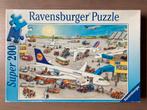 Ravensburger puzzle puzzel - op het vliegveld - 200 pcs, Ophalen of Verzenden, Minder dan 500 stukjes, Gebruikt, Legpuzzel