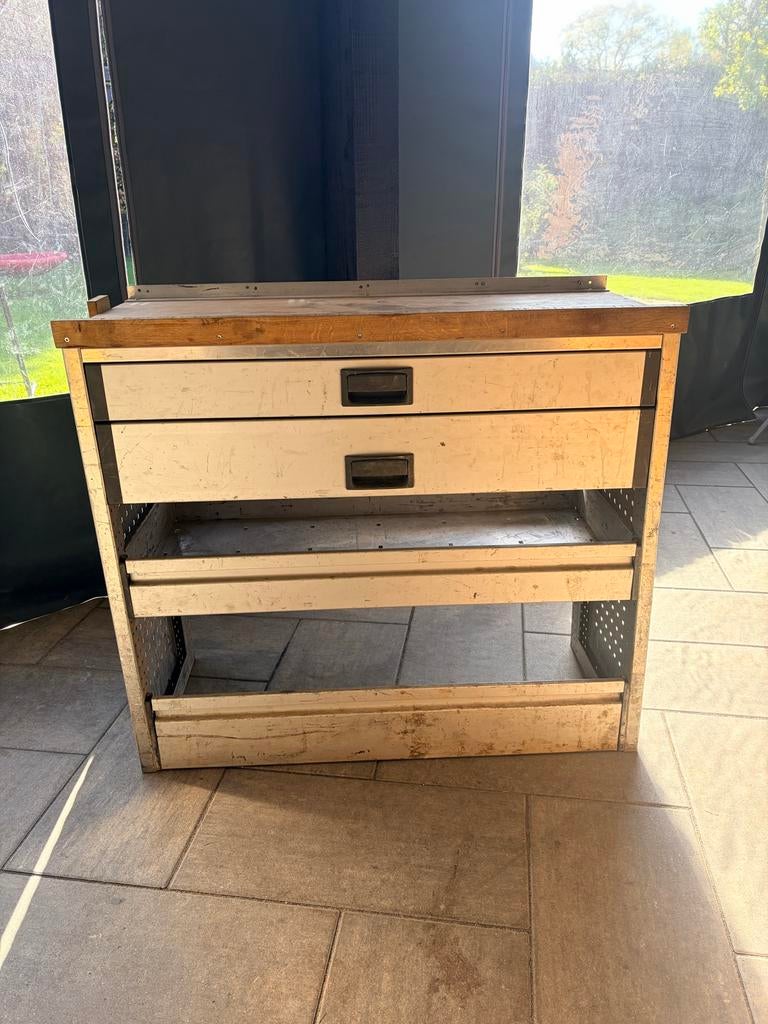 Bedrijfswagen inrichting met lades - past over wielkast, Ophalen, Gebruikt, 70 tot 120 cm