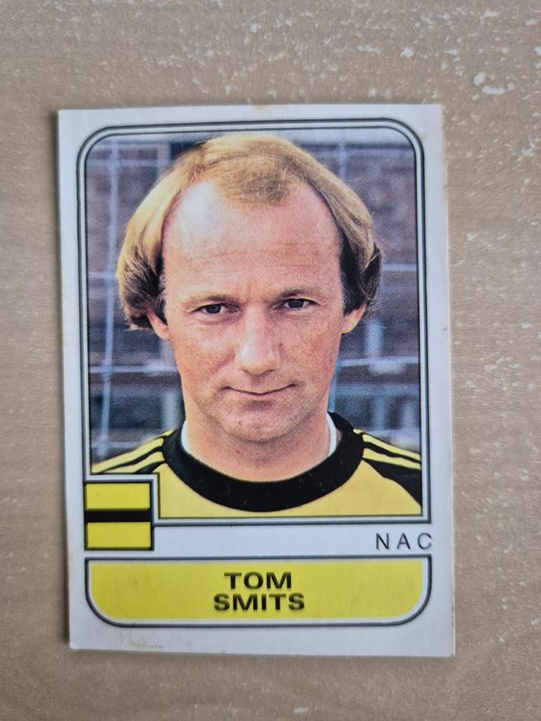 Panini Voetbal 82 Tom Smits NAC, Verzenden, Zo goed als nieuw, NAC Breda, Poster, Plaatje of Sticker