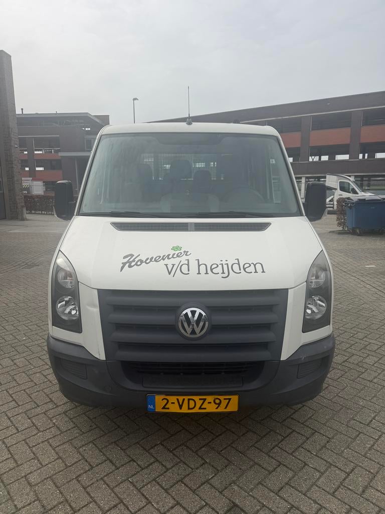 Volkswagen crafter pick up 2009, Auto's, Bestelauto's, Volkswagen, 7 stoelen, Wit, Origineel Nederlands
