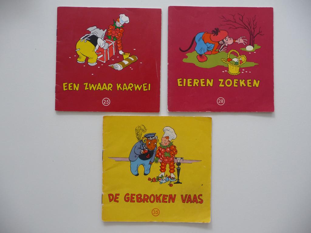 FLIPJE TIEL boekjes nr.25, 28 en 35, uitgave 60-er jaren, Ophalen of Verzenden, Gelezen, Koninklijke Mij. "De Betuwe N.V., Fictie algemeen