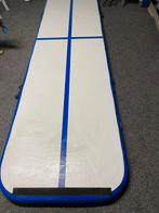 Airtrack 400x100x10 met pomp, Sport en Fitness, Ophalen, Gebruikt, Wit, Materiaal