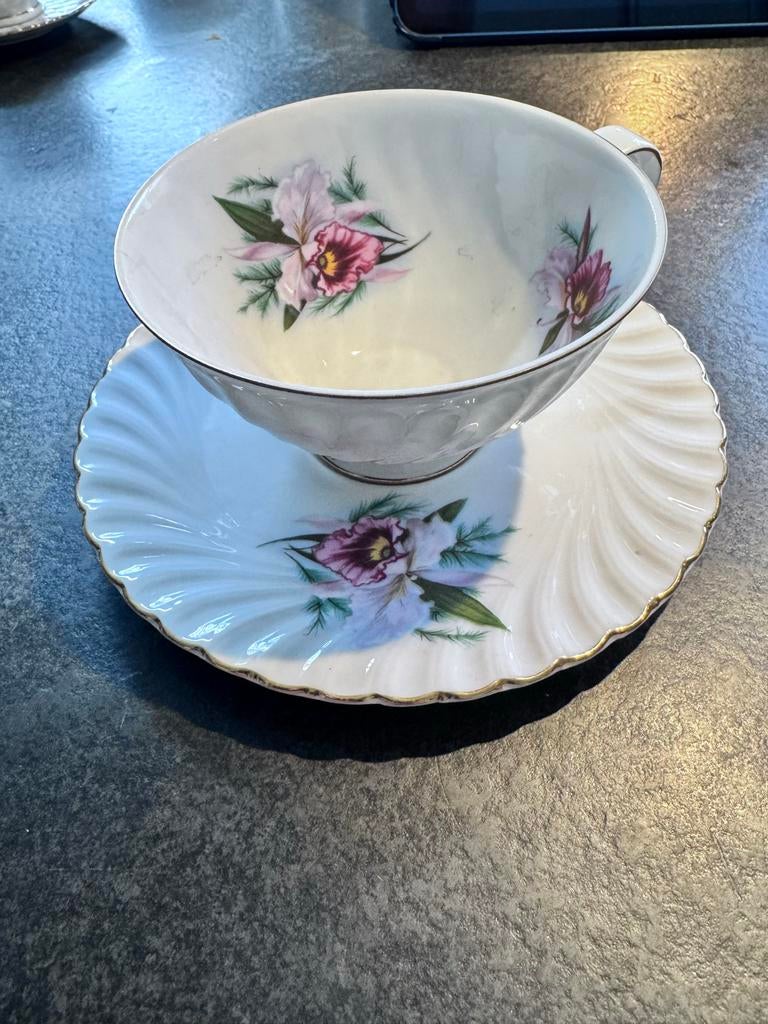 Antieke Kop en Schotel - Bavaria Jagers & Co, Duitsland, Antiek en Kunst, Antiek | Porselein, Ophalen of Verzenden