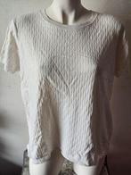 Calvin Klein dames Wit T-shirt met textuur maat 1x, Kleding | Dames, Wit, Maat 46/48 (XL) of groter, Ophalen of Verzenden, Korte mouw