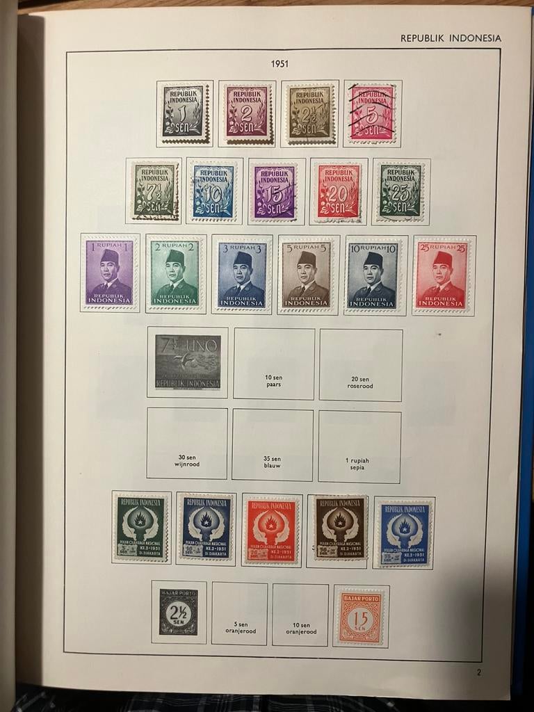 Indonesie op losse albumbladen, Ophalen of Verzenden, Buitenland