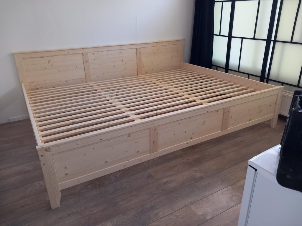 Familiebed 270x200 (ook in 210-220 lengte), Ophalen, Overige maten, Overige maten, Hout