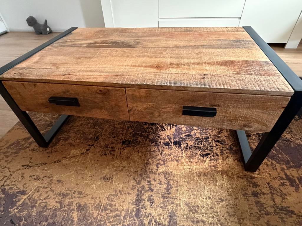 Industiele salontafel 100x60x40, Huis en Inrichting, Tafels | Salontafels, 100 tot 150 cm, 50 tot 100 cm, Zo goed als nieuw, Minder dan 50 cm