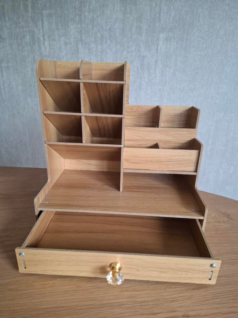 Houten Fleau bureau organizer pennenhouder make up organizer, Ophalen, Minder dan 50 cm, 50 tot 100 cm, Zo goed als nieuw