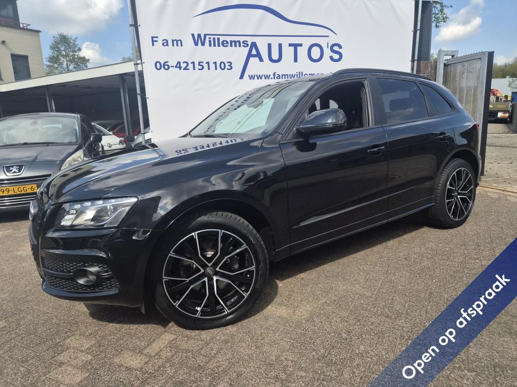 Audi Q5 3.2 FSI q. PL.S (bj 2012, semi-automaat), Auto's, Gebruikt, Zwart, Zwart, Bedrijf