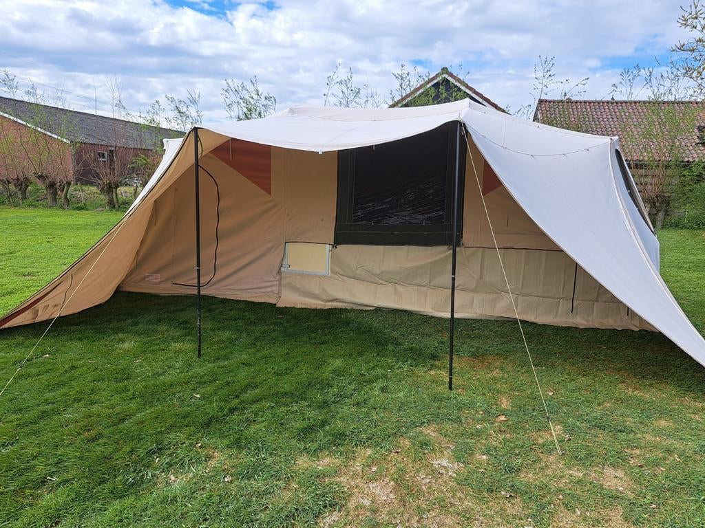 Vouwwagen Holtkamper flyer Expedition, Ophalen, Beige, Aanwezig, Holtkamper