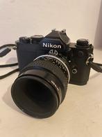Nikon FM met 55 micro, Ophalen of Verzenden, Gebruikt, Spiegelreflex, Nikon