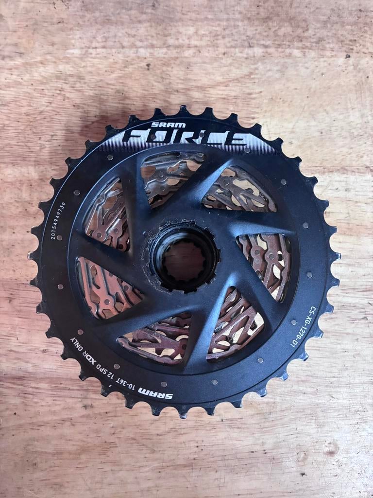 SRAM Force AXS 12-sp, cassette 10-36, 40T X-Sync kettingblad, Fietsen en Brommers, Fietsonderdelen, Zo goed als nieuw, Stuur, Ophalen of Verzenden