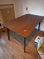 Vintage eikenhouten eetkamertafel, Ophalen, Gebruikt, 100 tot 150 cm, Eikenhout
