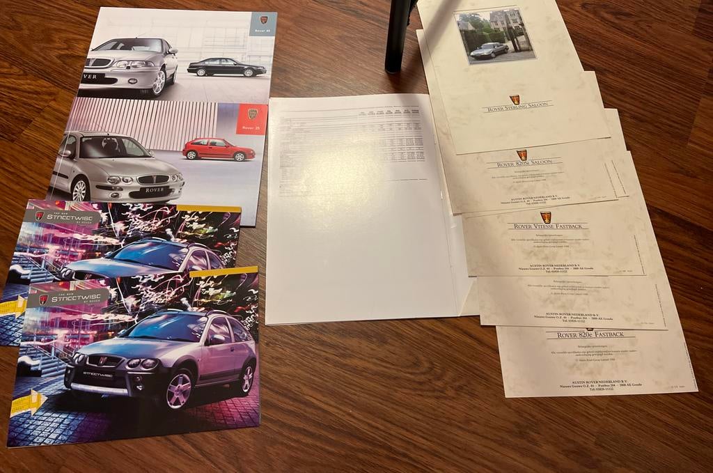 Rover Brochures - 5 stuks, Ophalen of Verzenden, Gelezen, Overige merken