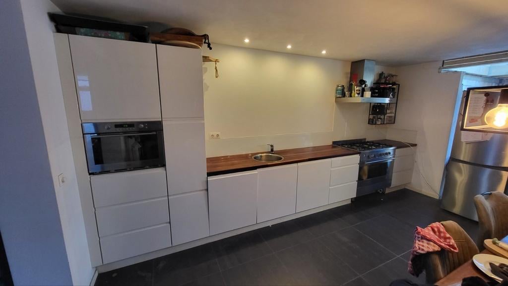 Nette strakke keuken incl. apparatuur teab, Ophalen, Gebruikt, Wit, Enkelwandige keuken