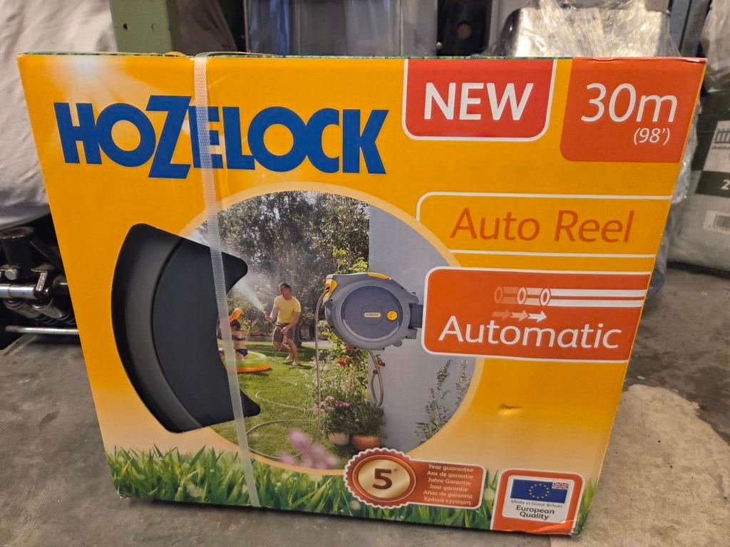 Hozelock automatisch oprolbare tuinslang 30m NIEUW IN DOOS, Ophalen of Verzenden, Nieuw, Tuinslanghaspel