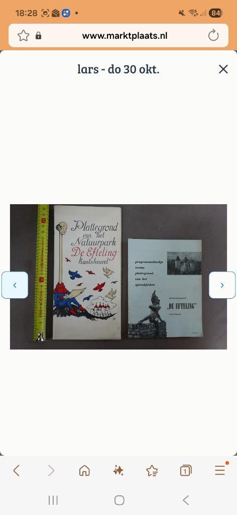 Efteling plattegrond en boekje gezocht met spoed, Ophalen of Verzenden, Gebruikt